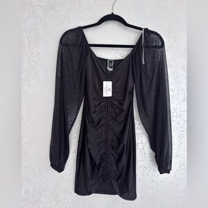 NWT Windsor Long Sleeve Mesh Mini Dress Size S